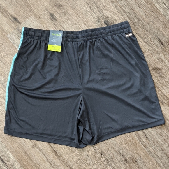 TEK GEAR MEN'S ATHLETIC SHORTS GRAY/TEAL SIZE XXL - Picture 2 of 7